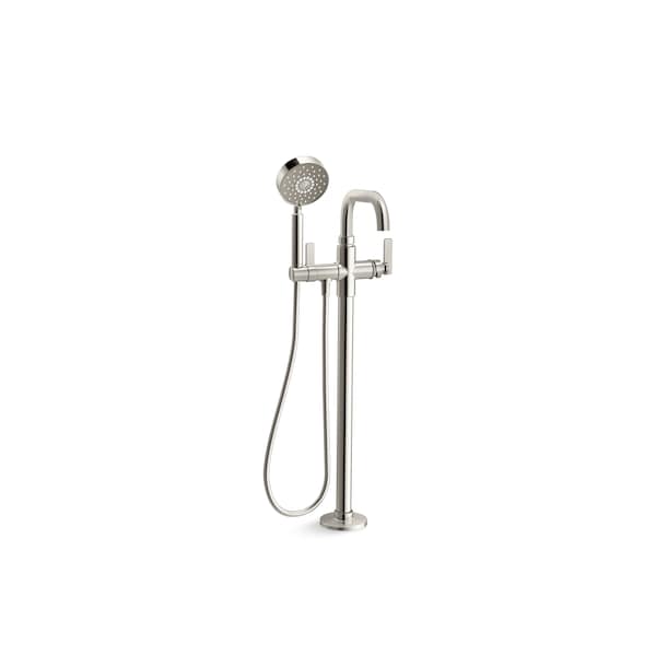 Kohler Floor-Mount Bath Filler Trim With Handshower in Vibrant Polished Nickel T35924-4-SN - main